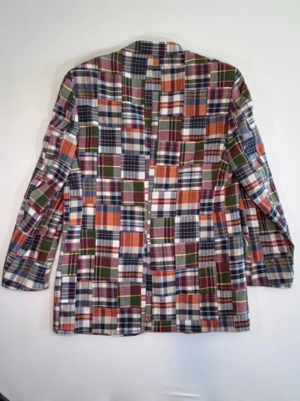JOS A BANK Plaid Madras Sport Coat Blazer Mens 44 XL